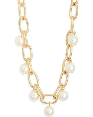BaubleBar Faux Charm Necklace - Metallic