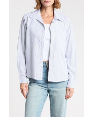 Beach Lunch Lounge Cami Stripe Shirt - White