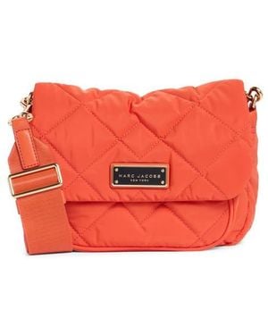 Marc Jacobs Quilted Nylon Utility Messenger Bag - Red