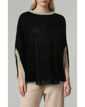 Portolano Colorblock Top - Black
