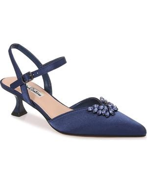 Lady Couture Classy Pointed Toe Pump - Blue