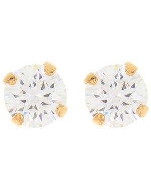 Sterling Forever Cz Stud Earrings - White