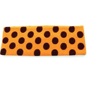 Portolano Polka Dot Headband - Orange