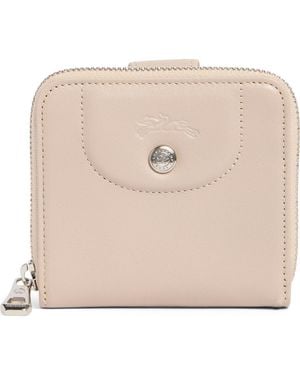 Longchamp Le Pliage Compact Zip Wallet - Natural