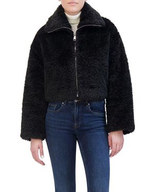 Rebecca Minkoff Faux Fur Short Jacket - Blue