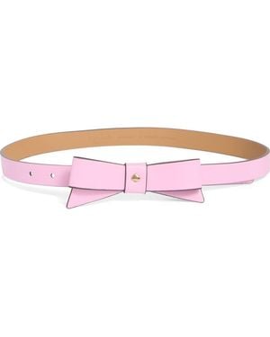 Kate Spade Bow Belt With Spade - Purple