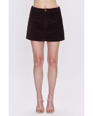 Pistola Uma Corduroy Miniskirt - Black