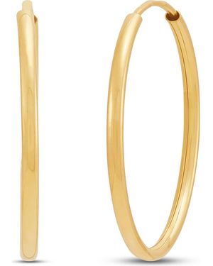 Frankie & Zoe Endless Huggie Hoop Earrings - Metallic