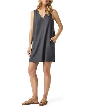 Splendid Dawson Linen Blend Minidress - Black