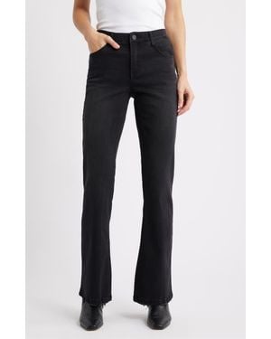 Wit & Wisdom Madison High Waist Itty Bitty Bootcut Jeans - Blue