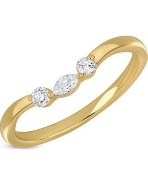 Bony Levy Maya 18K Diamond Stackable Ring - Metallic