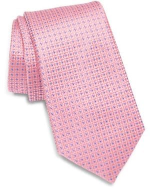 Ted Baker Waldram Dot Neat Silk Blend Tie - Pink