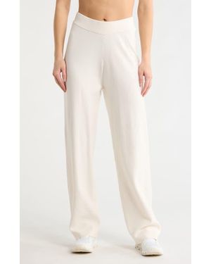 NYDJ Luxe Flare Lounge Pants - White