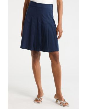 DL1961 Pleated Miniskirt - Blue