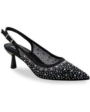 In Touch Footwear Pointed Toe Slingback Pump - Black