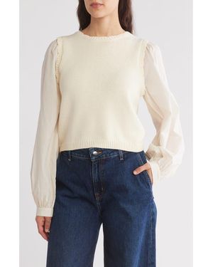 Melrose and Market Twofer Sweater - Natural