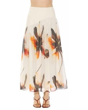 Alexia Admor Eris Asymmetric Drop Waist Maxi Skirt - White