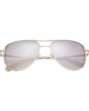 Ted Baker 58Mm Full Rim Aviator Sunglasses - Gray