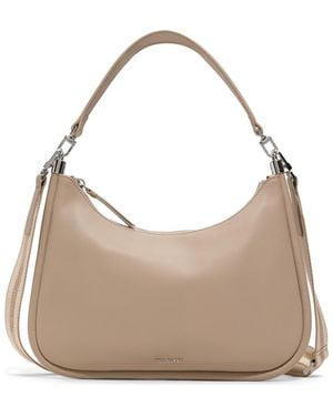 Ted Baker パミッサ 編み込みラフィアサッチェルバッグ マーサー ペブルド ラージサッチェルバッグ: レディース