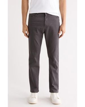 T.R. Premium Satin Twill Chino Pants - Gray