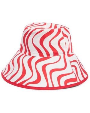 Kate Spade Cabana Wave Bucket Hat - Red