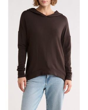 Go Couture Dolman Sleeve Hoodie - Black