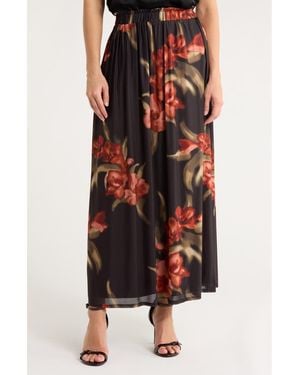 DR2 by Daniel Rainn Mesh Maxi Skirt - Black