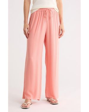 Billabong Pipeline Beach Wide Leg Pants - Pink