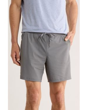 90 Degrees 7-Inch Warp Sonic Active Shorts - Gray