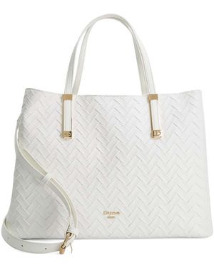 Dune Dorrie Faux Leather Tote - White