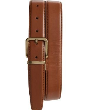 Vince Alex Reversible Leather Belt - Brown