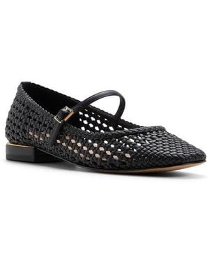 Ted Baker Darcy Woven Mary Jane Flat - White