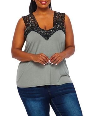 BLUEGREY Lace Trim Camisole - Blue
