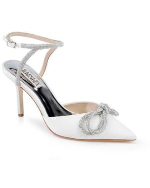 Badgley Mischka Jasmine Pointed Toe Pump - White