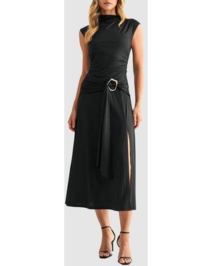 Mila + Mate Cap Sleeve Dress - Black