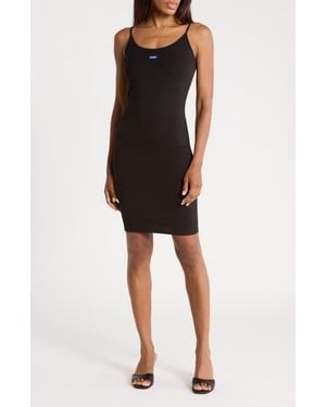 BOSS Logo Patch Knit Minidress - Black