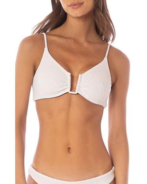 Maaji Bia Reversible Notched Bikini Top - Brown