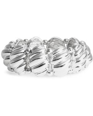 Cara Scalloped Stretch Bracelet - Metallic