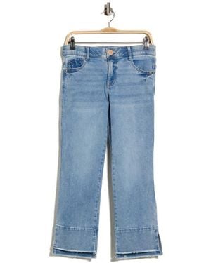 Democracy Kick Flare Step Hem Jeans - Blue