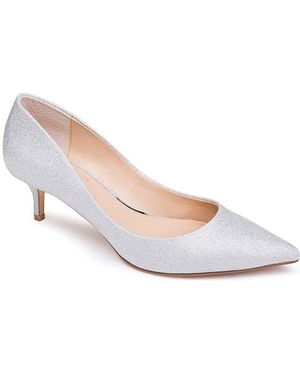 Badgley Mischka Royalty Kitten Heel Pump - White