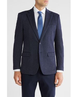 T.R. Premium Solid Slim Fit Blazer - Blue