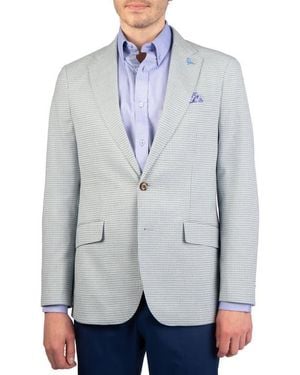 Tailorbyrd Mini Check Melange Sport Coat - Blue