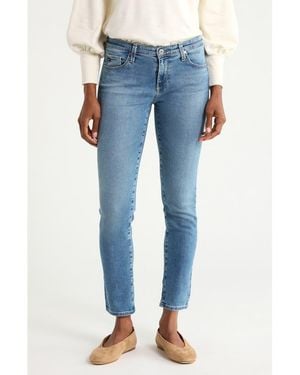 AG Jeans Prima Low Rise Ankle Cigarette Jeans - Blue