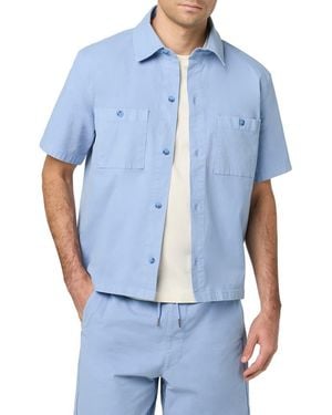 Hudson Jeans Cotton Camp Shirt - Blue