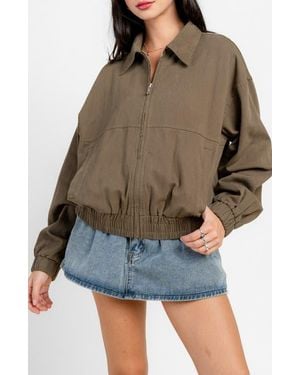 Beivy Riper Twill Bomber Jacket - Green