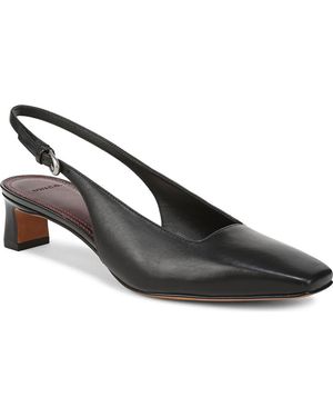 Vince Hart Kitten Heel Slingback Pump - Black
