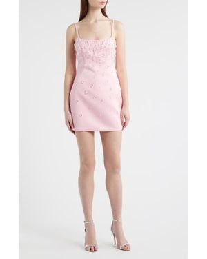 DELFI Collective Diane Crystal Embellished Cocktail Minidress - Pink