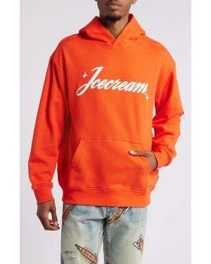 ICECREAM Logo Graphic Hoodie - Orange