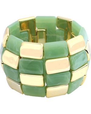 Panacea Beaded Stretch Bracelet - Green