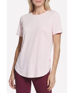 Skechers Gowalk Stripe Tunic T-Shirt - White